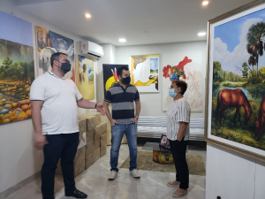 Secult realiza visita a Ateliê do artista plástico Augusto Cardoso